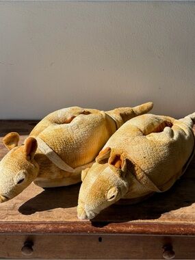 Vintage armadillo slippers